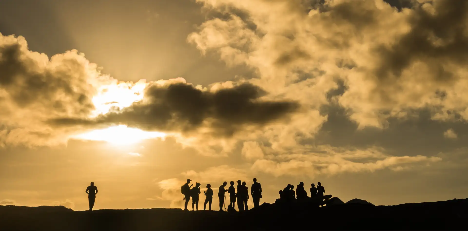 A warm outdoor gathering honoring a life lived with joy, kindness, and spiritual grace