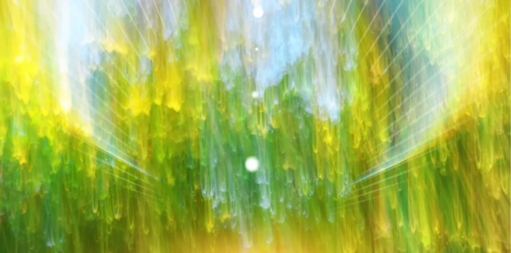 Glowing energy field representing consciousness and the presence of light within all living things